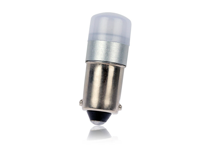 1.2W(100Lm/800Lm) 12/24V AUTOLINE LED car bulbs 2gb, BA9s, 100 mA @12V, cool white light 6000K