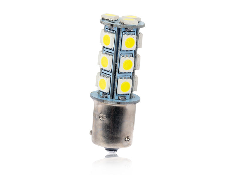 2.1W(180Lm/360Lm) 12V AUTOLINE LED auto spuldzes 2gb, BAU15s, 179 mA, auksti balta gaisma 6000K