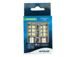 2.1 W / 0.5 W(180/44 lm) 12V AUTOLINE LED car bulbs 2gb, BAU15d, 179/43 mA, cool white light 6000K