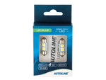 0.43W(21/40Lm) 12V AUTOLINE LED auto spuldzes 2gb, SV8.5, 36 mA, auksti balta gaisma 6000K