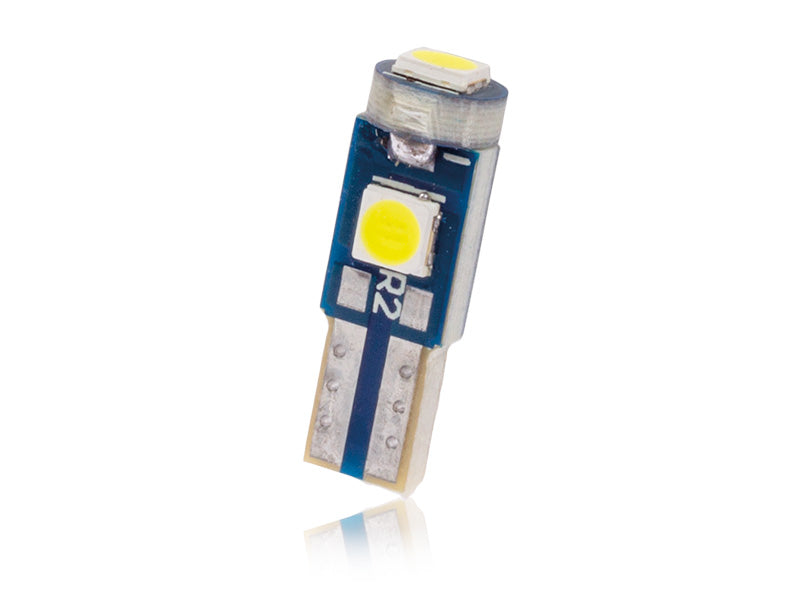 0.58W(330Lm) 12V AUTOLINE Blue Tech Led – Canbus LED auto spuldzes 2gb, T5, 49mA, auksti balta gaisma 6000K