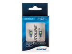 0.58W(330Lm) 12V AUTOLINE Blue Tech Led – Canbus LED auto spuldzes 2gb, T5, 49mA, auksti balta gaisma 6000K