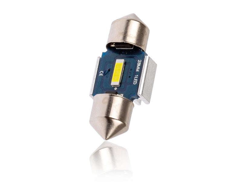 AUTOLINE – LED spuldze SV8.5 (C5W), 2,3 W, 160/800 lm, 12/24 V, 6000 K, 2 gab. (1608-87211)