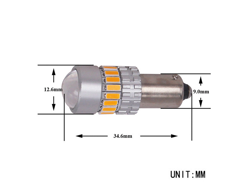 4.8W(450Lm/945Lm) 12/24V AUTOLINE LED auto spuldzes 2gb, BA9s, 320 mA @12V, auksti balta gaisma 5000K