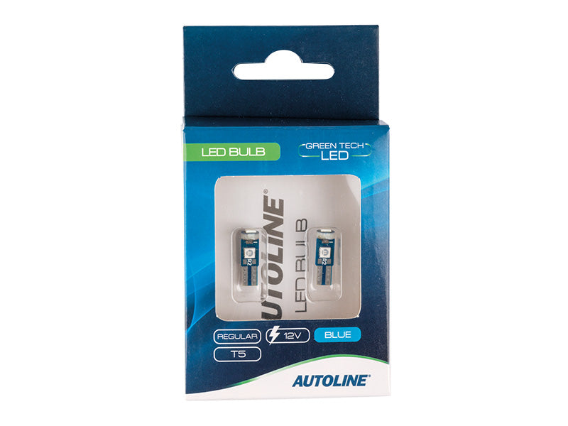 0.52W (8/40Lm) 12V AUTOLINE светодиодные автомобильные лампы 2gb, T5, 43 мА, холодный белый свет 6000K