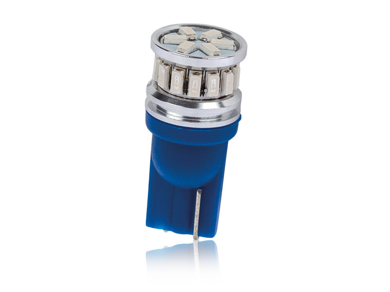 0.7W(80/140Lm) 12/24V AUTOLINE LED-autolambid 2gb, sinine, T10, W2.1x9.5d, 170 mA @12V