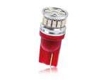 0.9W(120/280Lm) 12/24V AUTOLINE LED auto bulb 2gb, red, T10, W2.1x9.5d, 140 mA @12V
