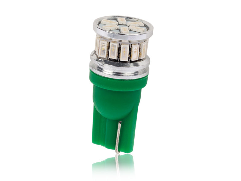 AUTOLINE – LED spuldze T10 (W5W), zaļa, 1,6 W, 180/560 lm, 12/24 V, 2 gab.