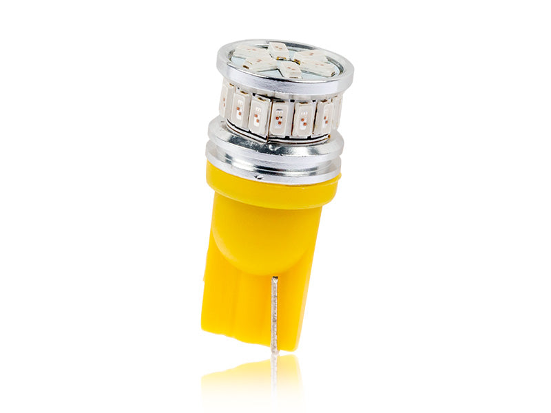12-24V 2.9W(700Lm) LED-autolamp W5W, T10, W2.1x9.5d, 170 mA @12V, kollane