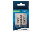 1,2 W / 0,55 W(15/48Lm) 12V AUTOLINE LED autopirnid 2gb, sinine, T5, 45 mA, jaheda valge valgus 6000K