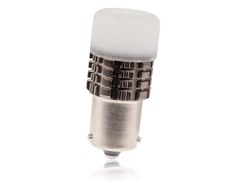 6.6W(280/2400Lm) 10-60V AUTOLINE LED car bulbs 2gb, yellow, BA15s, 550 mA @12V