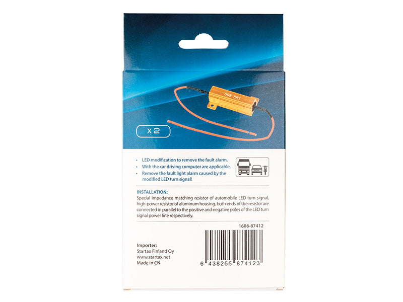 AUTOLINE Rezistoru pāris, 12-24V, 50W, 8 Ω