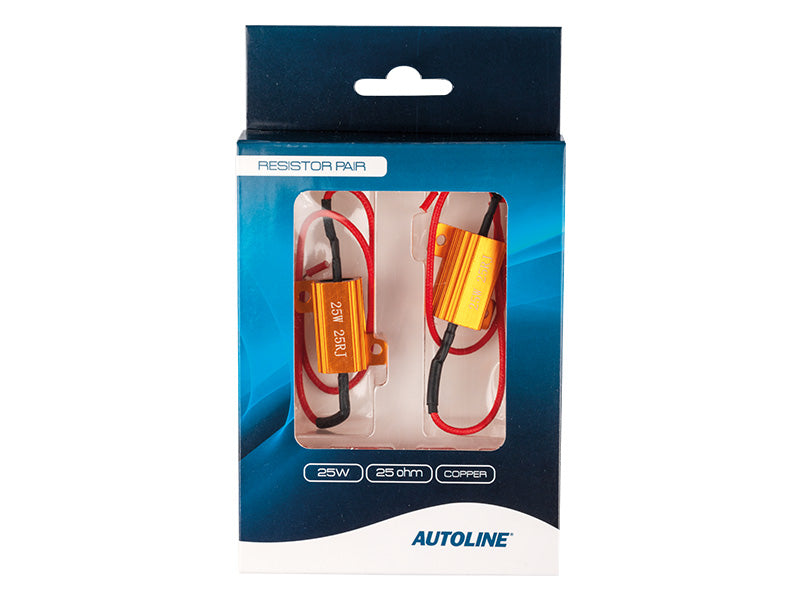 Пара резисторов AUTOLINE, 12-24 В, 25 Вт, 25 Ом