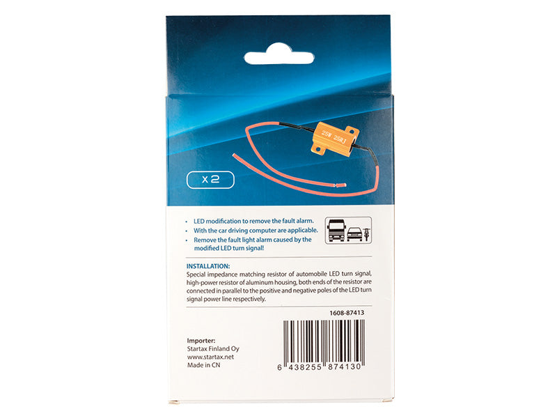 Пара резисторов AUTOLINE, 12-24 В, 25 Вт, 25 Ом