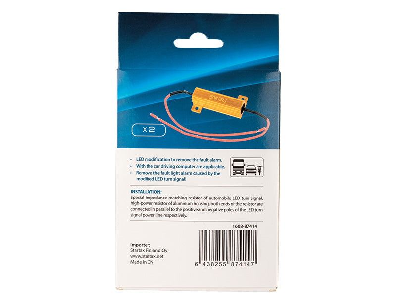 Пара резисторов AUTOLINE, 12-24 В, 50 Вт, 3 Ом