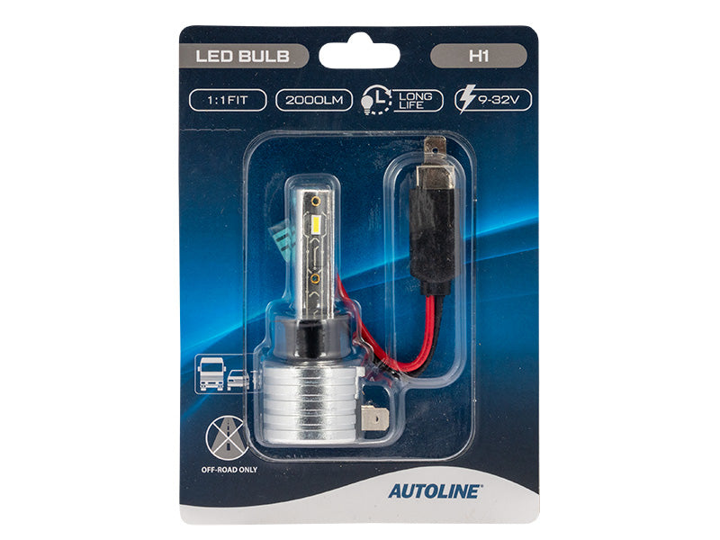9-32V 2200 Lm AUTOLINE Direct Fit LED H1-glödlampa för bilar, kallvit 5500K