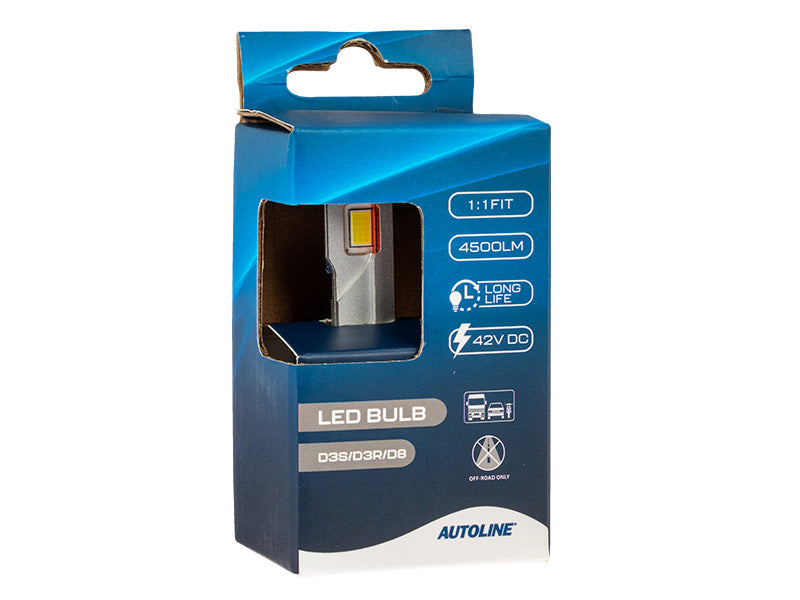 42VDC 4500 Lm AUTOLINE Direct Fit LED D3S/D3R/D8 auto bulb, neutral white 4500K