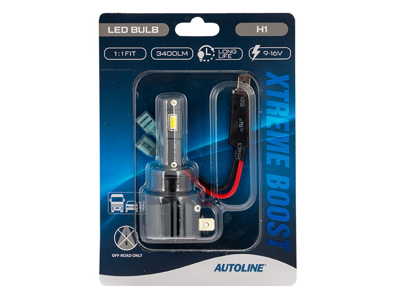 9-16V 3400 Lm AUTOLINE Xtreme Boost LED H1 car bulb, cool white 5500K