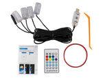 LED RGB interjera apgaismojuma komplekts