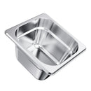 Nerūsējošā tērauda gastronomijas trauki, 1/6 izmērs, dziļums 100 mm, tilpums 1,7 l, 6 gab. komplekts