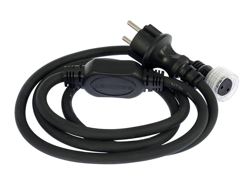 Tīkla pieslēguma spraudnis, paredzēts līdz 50  m LED gaismas lentes pieslēgšanai (230 V)