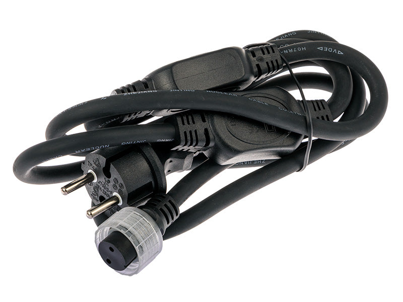 Tīkla pieslēguma spraudnis, paredzēts līdz 100  m LED gaismas lentes pieslēgšanai (230 V)