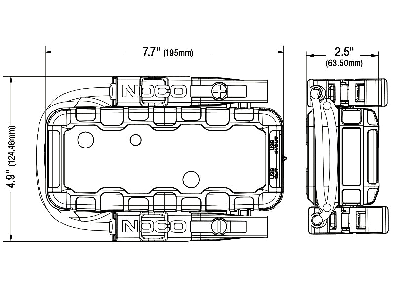 BOOST X UltraSafe 2.0: UltraSafe tehnoloģija, 12V, 1750A, IP65