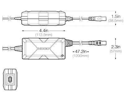 NOCO  XGC Barošanas adapteris 12V