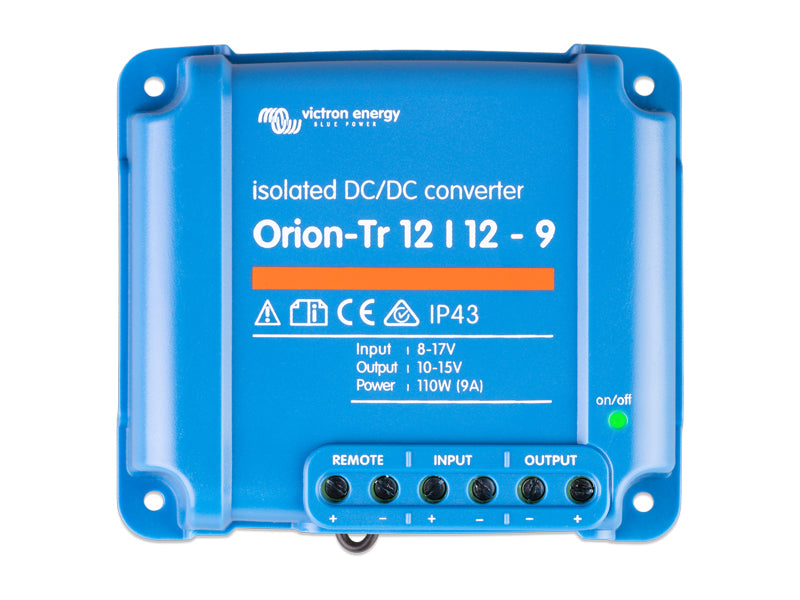 Victron Orion-Tr 12/12-9A 110W izolēts DC-DC pārveidotājs, IP43