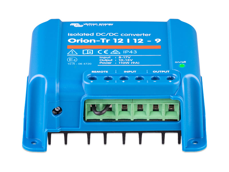 Victron Orion-Tr 12/12-9A 110W izolēts DC-DC pārveidotājs, IP43