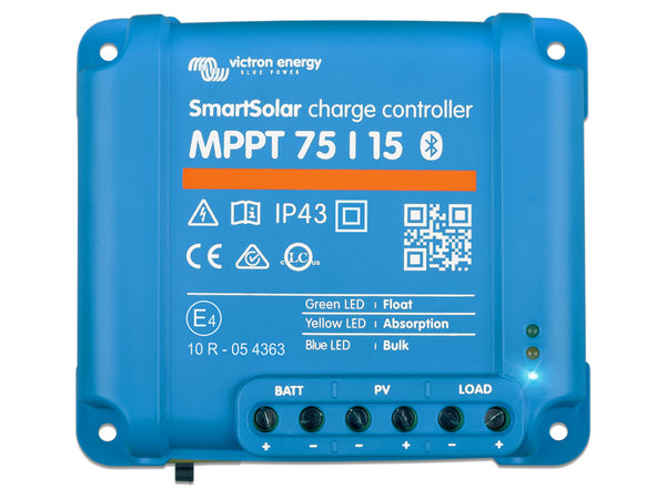 Victron Energy Saules paneļu uzlādes kontrolieris SmartSolar MPPT 75/15 12/24V 15A IP43/22
