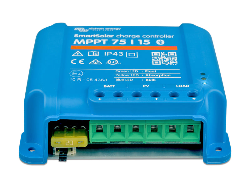 Victron Energy SmartSolar MPPT 75/15 12/24V 15A IP43/22 päikesepaneelide laadimiskontroller