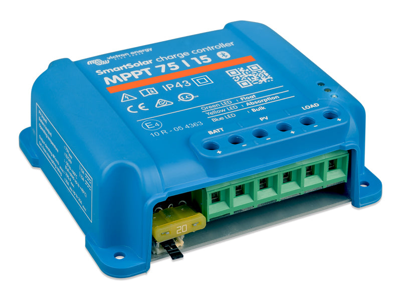 Victron Energy SmartSolar MPPT 75/15 12/24V 15A IP43/22 päikesepaneelide laadimiskontroller