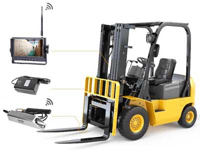 10-32V Forklift camera system, digital wireless
