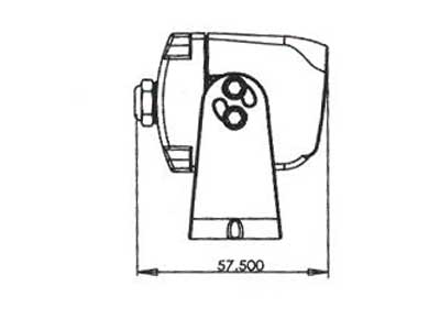 12V VEISE Atpakaļgaitas kamera, maza 4 kontaktu, IP69K