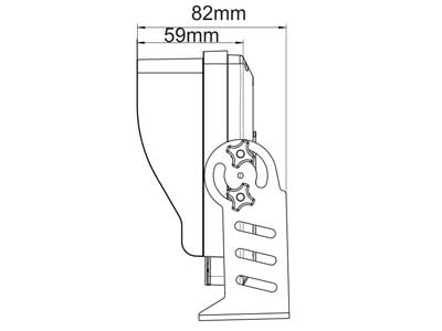 11-32 В Монитор зеркала заднего вида 7"