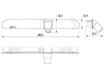 12V Bremžu gaismas kamera Opel Vivaro C 2019-, Peugeot Expert, Citroen SpaceTourer, Toyota Proace 2016-, 262.5x31.7mm