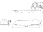 12V piduritulede kaamera Ford Transit Custom 05.16-w, 263.2x51.7mm