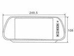 11-32V Rear-view mirror monitor 7"