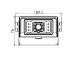8-32V HD camera, wireless, black