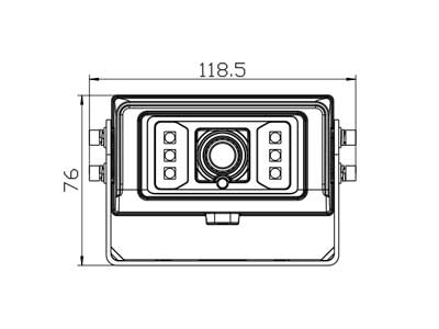 8-32V HD camera, wireless, black