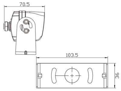8-32V HD kamera, bezvadu, melna