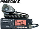 PRESIDENT McKinley auto rācija, profesionāls CB radio, 40 kanāli AM/FM/SSB, Spriegums: 12-24V
