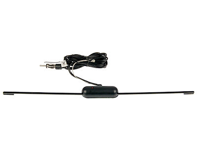 12V auto Elektroniskā antena stiklā, garums 32 cm. Kabelis 2,1 m.