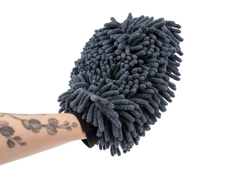 Microfibre Washing Glove, grey, 225.00 x 120.00 x 45.00mm