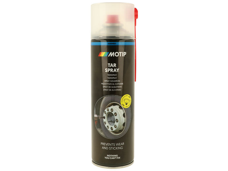 MOTIP Tar Spray 500ml montāžas darvas aerosols vītņu savienojumiem