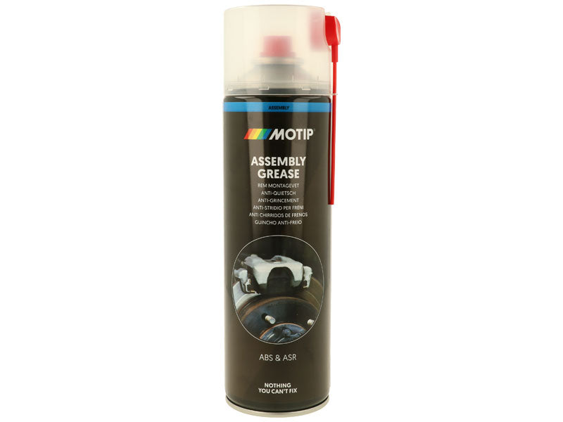 MOTIP 500ml bremžu montāžas smērviela 090310, aerosols, balta, ūdeni atgrūdoša, pretkorozijas, -30°C līdz +180°C
