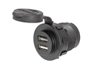 USB dubultā uzlādes ligzda 12/24 V IP65