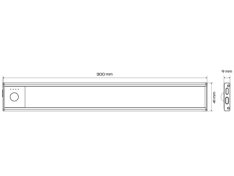 5V 1A laetav 52 LED sisevalgusti koos liikumisanduriga, USB-laetav