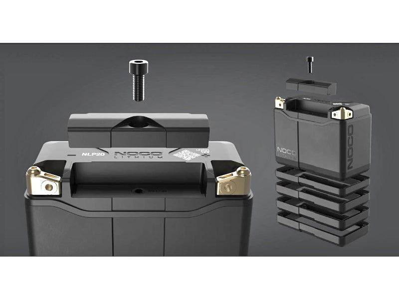 12V NOCO Lithium Powersport 600A 7Ah aku starter, IP66, 2.29 kg, 175.00 x 87.00 x 130.00 mm.